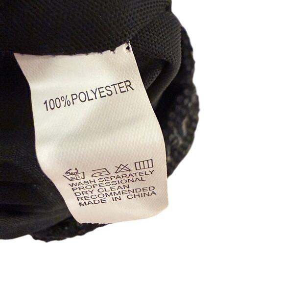 Black Sequin Wide Leg Party Pants Women’s L Sparkly Evening Holiday NYE Dancing - Picture 4 of 7